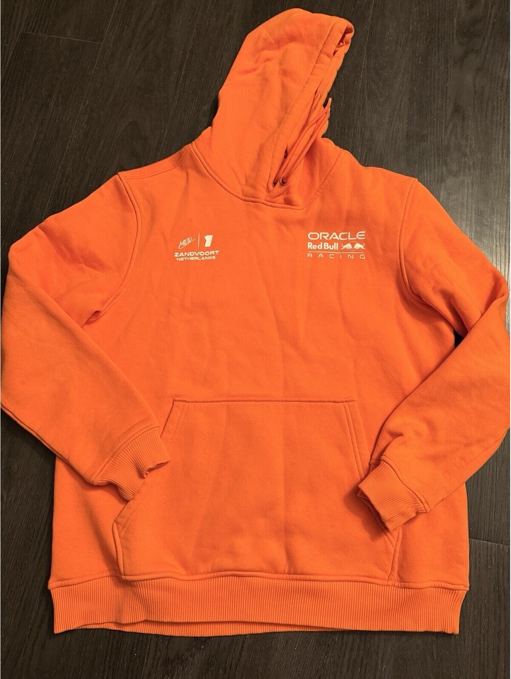 Official Red Bull Racing Max Verstappen Orange Zandvoort Hoodie - Size Large